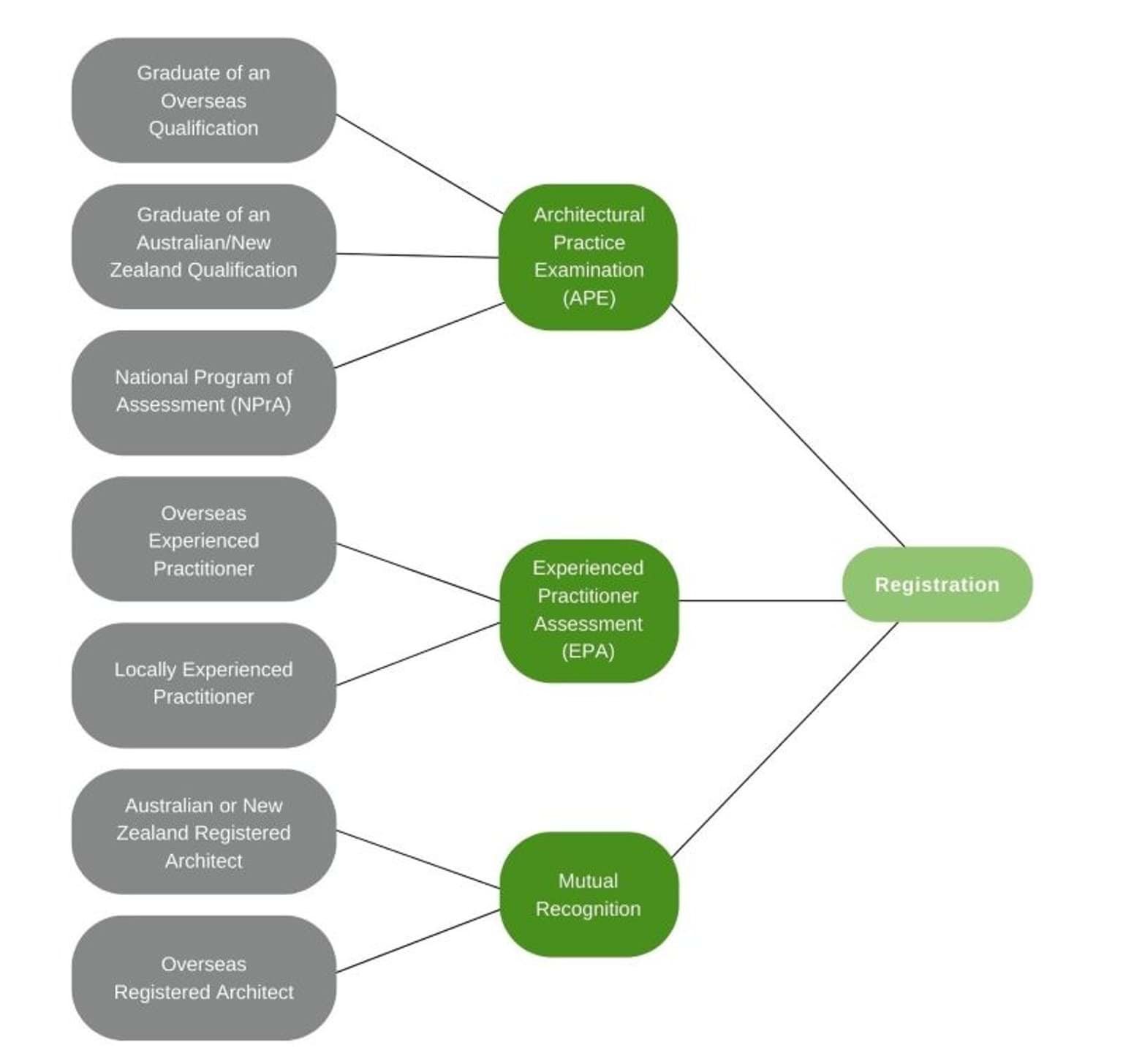ARBV Registration Pathways flowchart